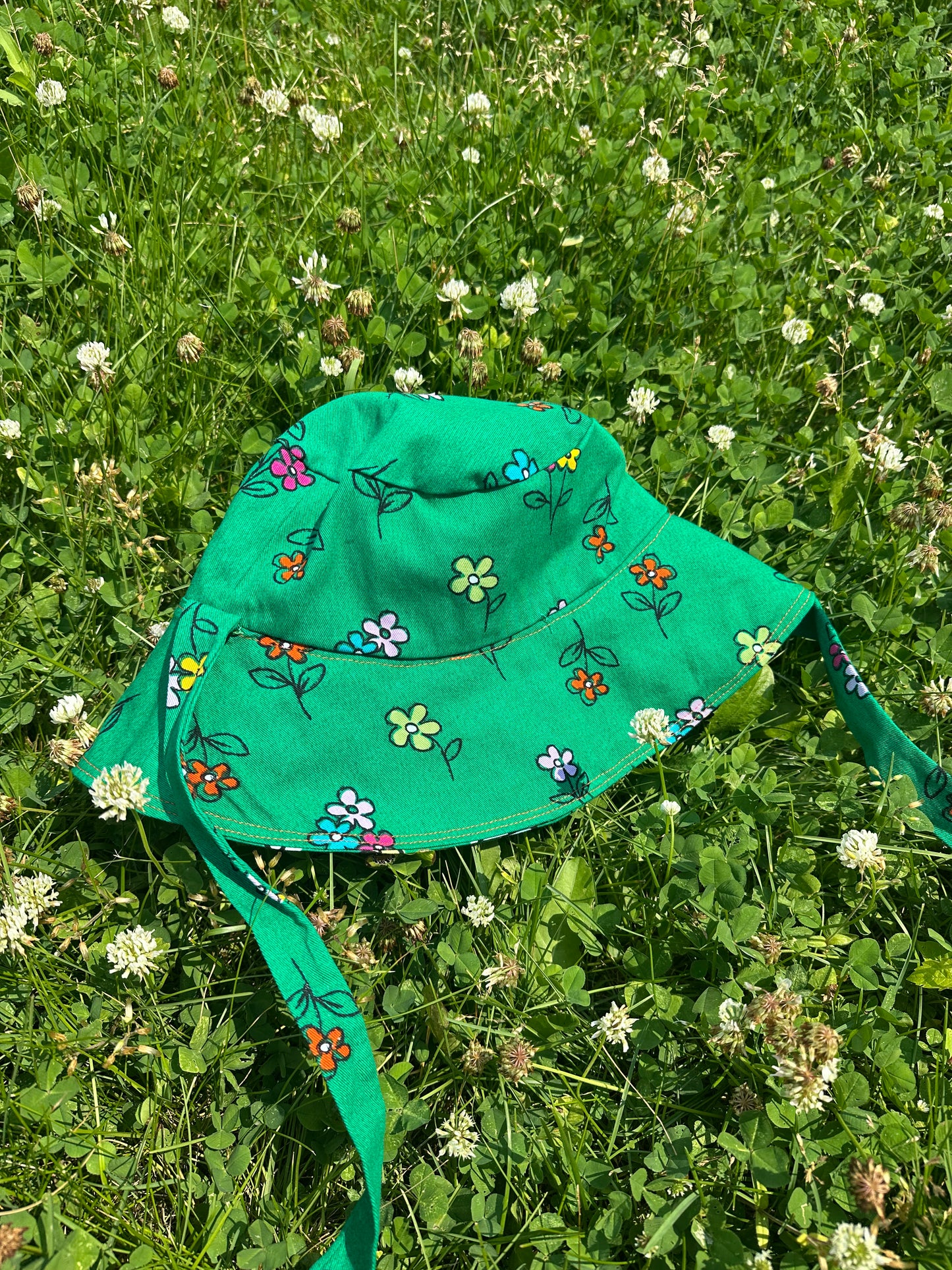 Cotton large brim summer hat