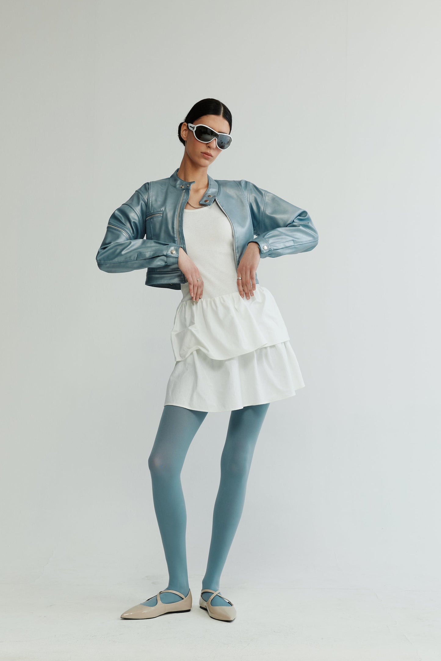 Vintage 90's White Cotton Dress