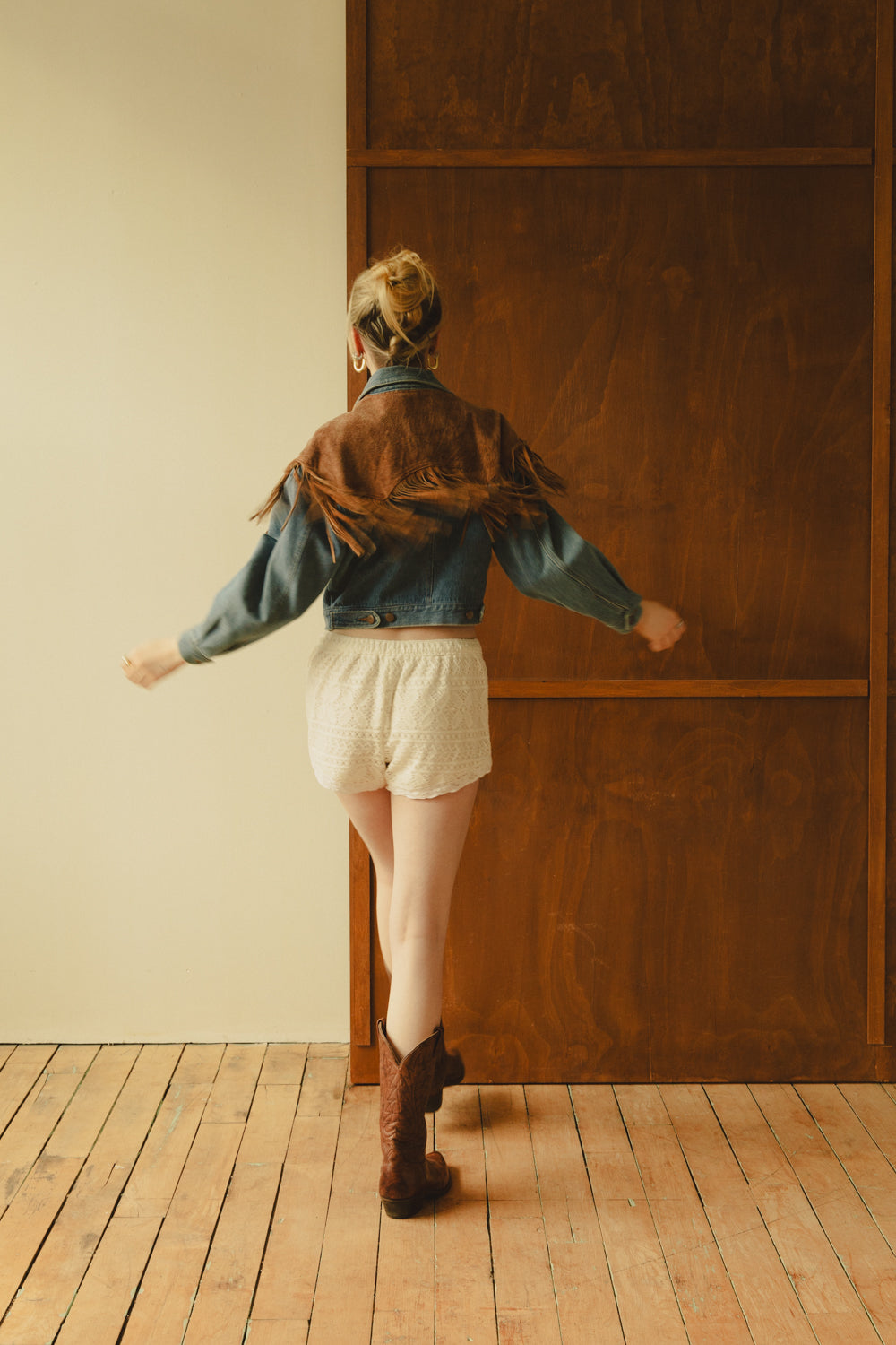 Vintage White Crochet Shorts