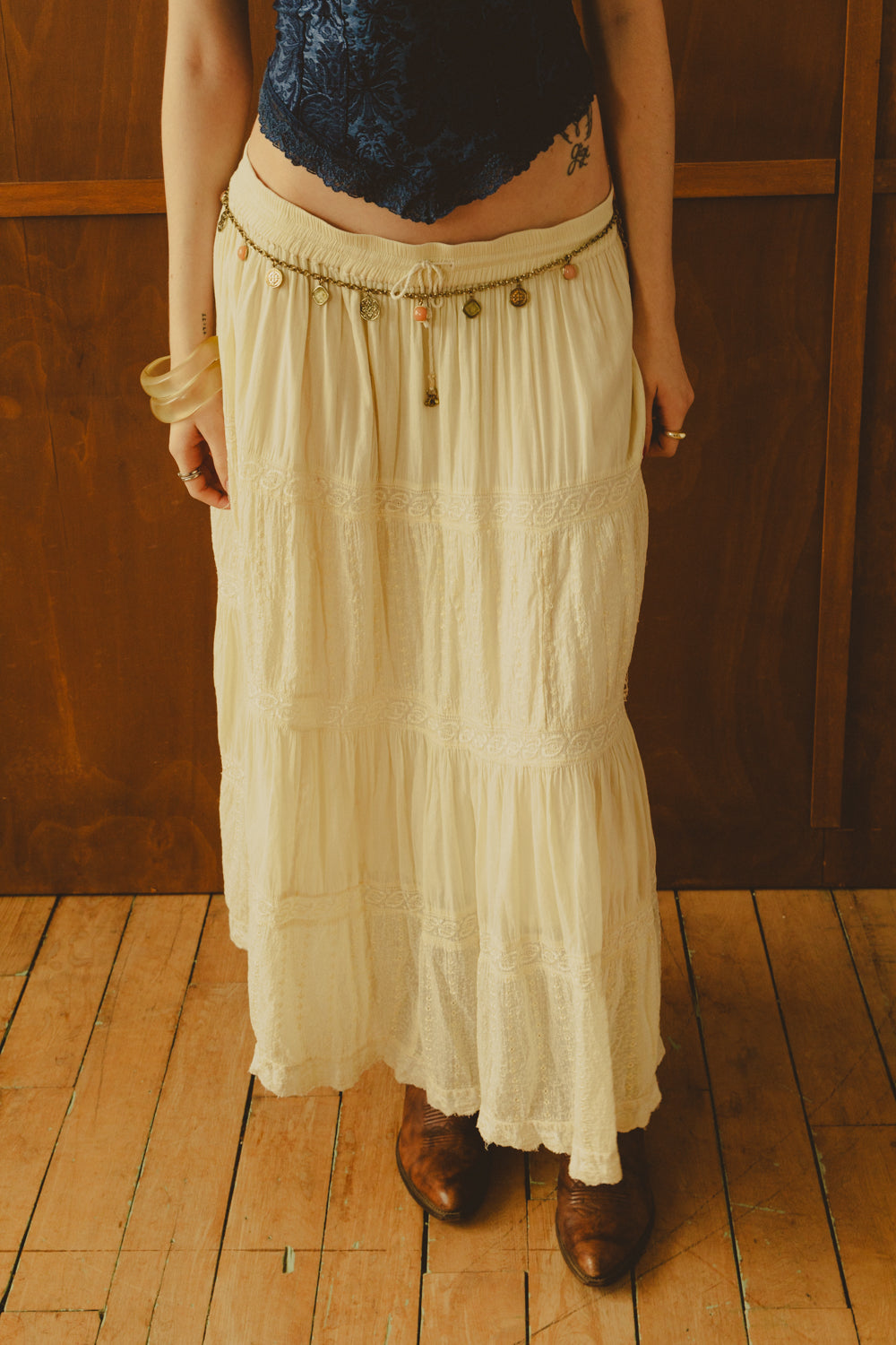 Vintage Boho Maxi Maxi Skirt