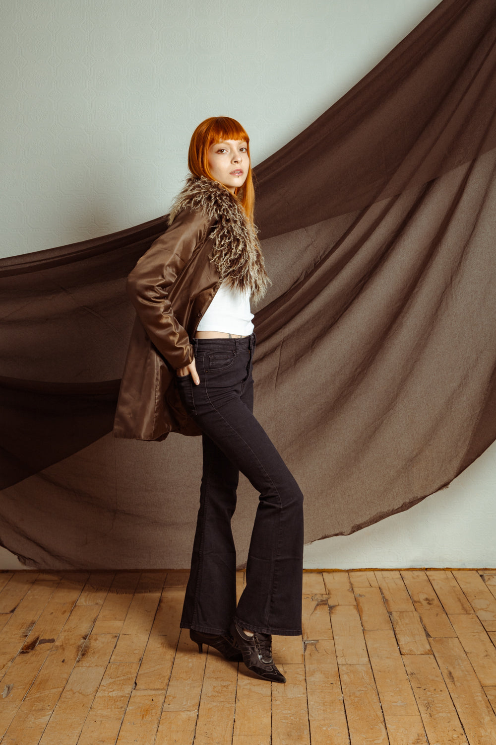 Vintage Black Flare Jeans