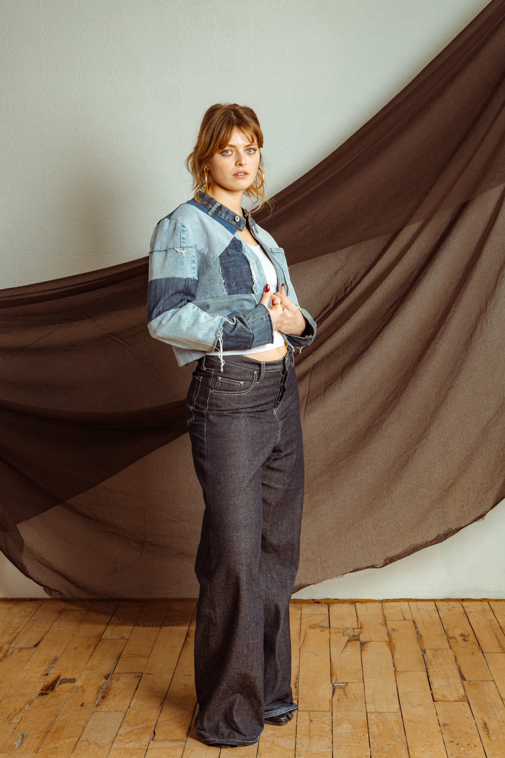 Upcycled Vintage Denim Patchwork Jacket