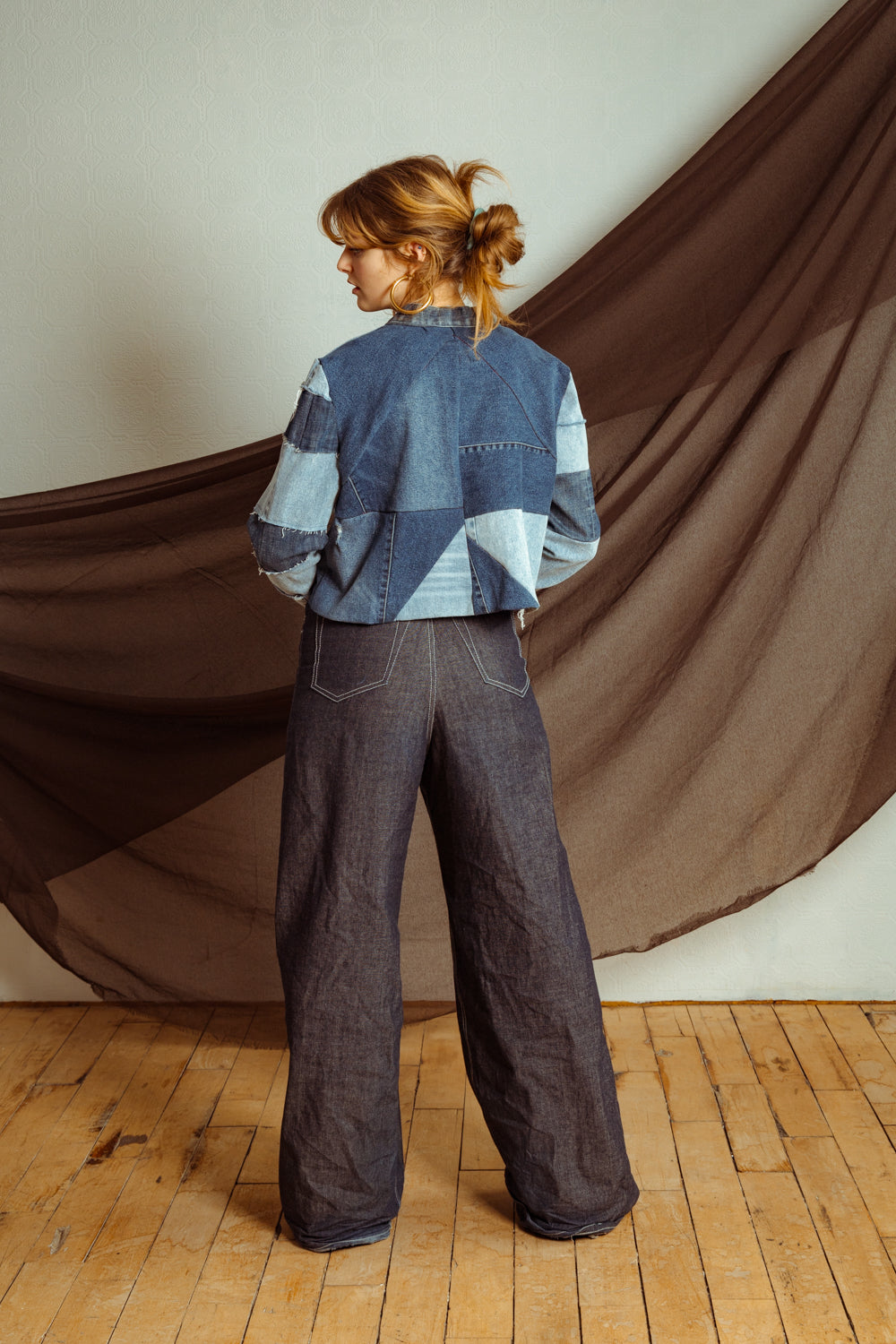 Upcycled Vintage Denim Patchwork Jacket