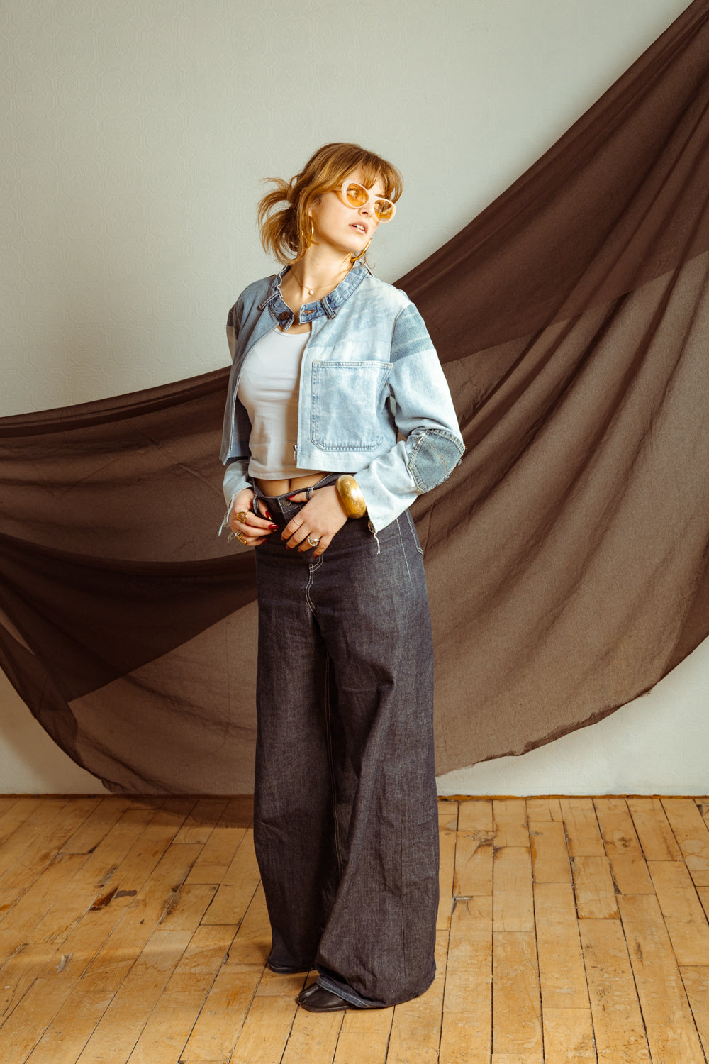 Upcycled Vintage Denim Patchwork Jacket