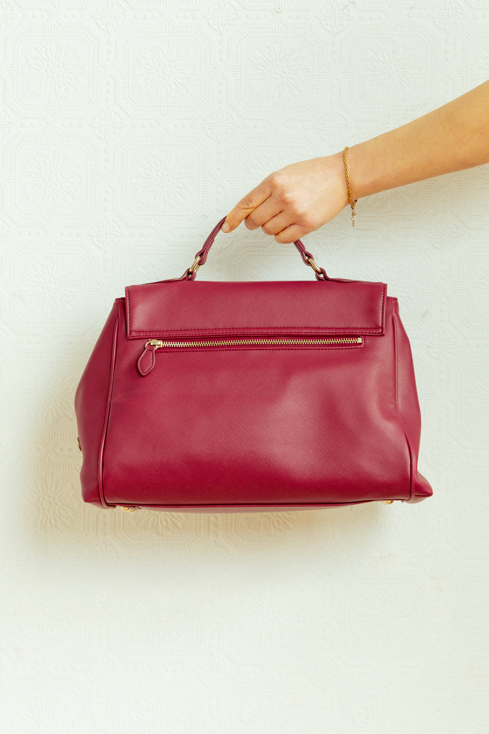 Red Leather Purse - Made in Italy