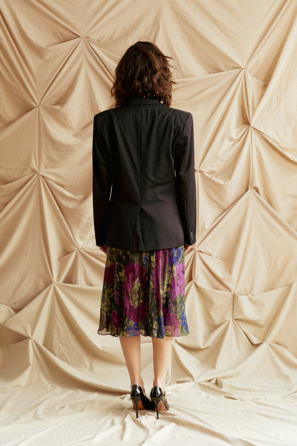 Vintage 90s Ralph Lauren Silk Dress